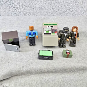 Roblox Brookhaven Bank Parts Figures Money Safe ATM Security Police Lot